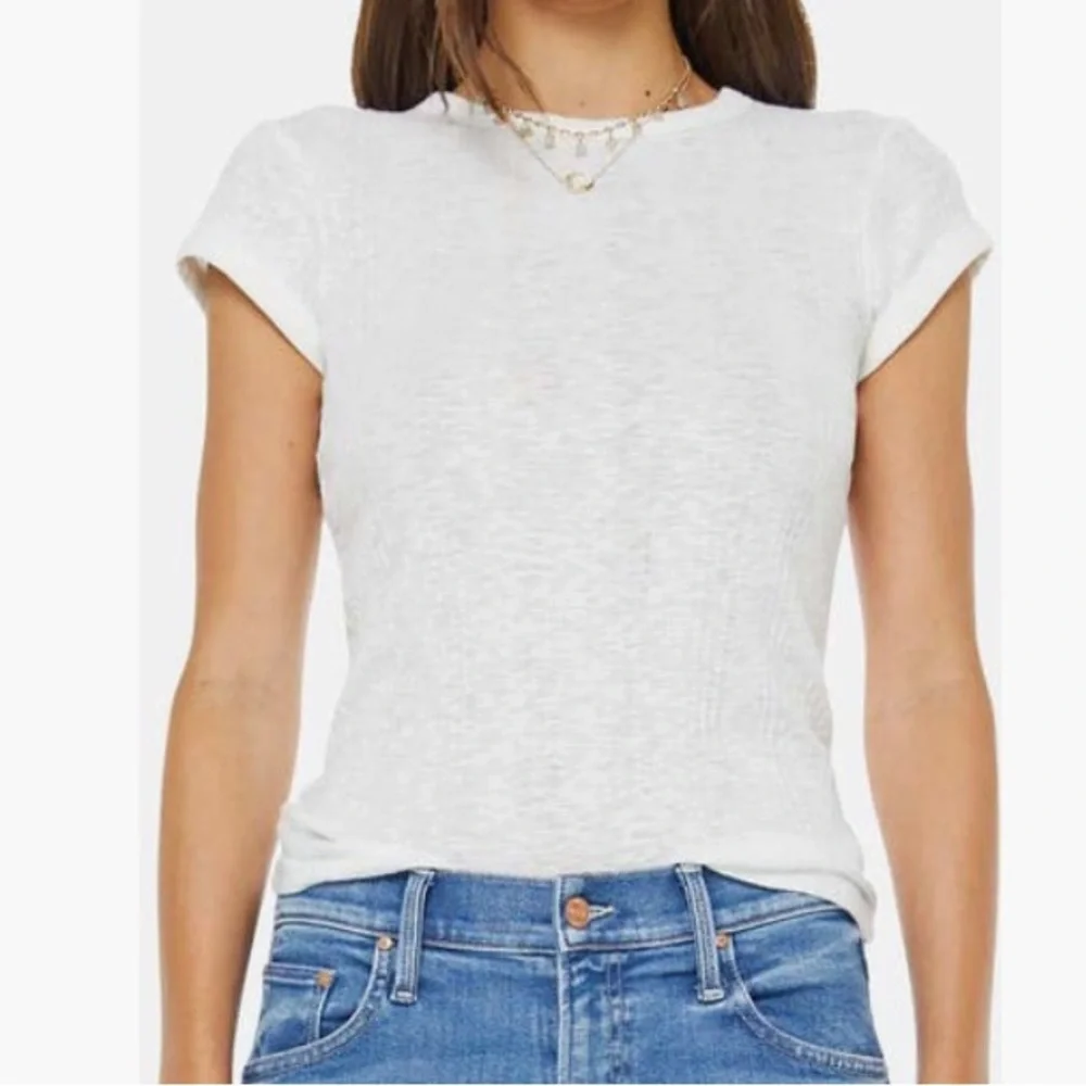 MOTHER Itty Bitty Ringer T-Shirt | Fluff | Size XS - Picture 4 of 11